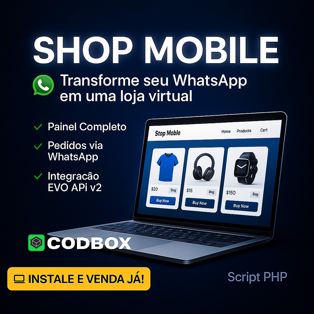 Shop Mobile com EVO API v2
